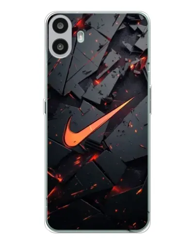 Чехол для Nothing CMF Phone 1 с картинкой «Nike — эффект разломов» Чехол для Nothing CMF Phone 1 с картинкой «Nike — эффект разломов»