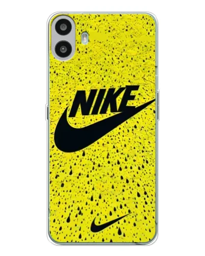 Чехол для Nothing CMF Phone 1 с картинкой «Желтый текстурный Nike» Чехол для Nothing CMF Phone 1 с картинкой «Желтый текстурный Nike»