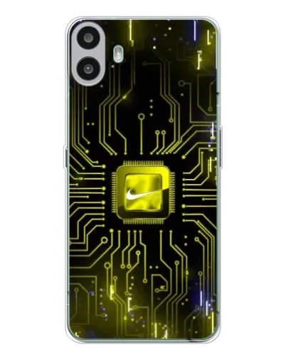 Чехол для Nothing CMF Phone 1 с картинкой «Nike — золотая искра» Чехол для Nothing CMF Phone 1 с картинкой «Nike — золотая искра»
