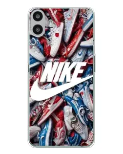 Чехол для Nothing CMF Phone 1 с картинкой «Коллаж кроссовок Найк» Чехол для Nothing CMF Phone 1 с картинкой «Коллаж кроссовок Найк»
