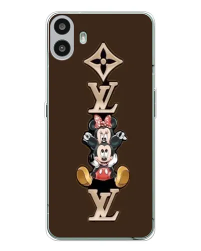 Чехол для Nothing CMF Phone 1 с картинкой «LV и Микки Маус»
