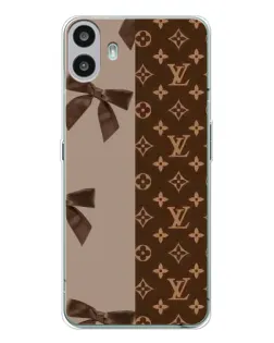 Чехол для Nothing CMF Phone 1 с картинкой «Louis Vuitton — банты»