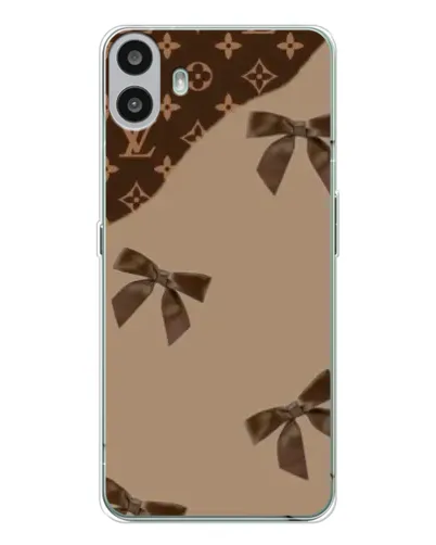 Чехол для Nothing CMF Phone 1 с картинкой «LV — кофейный атлас»