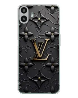 Чехол для Nothing CMF Phone 1 с картинкой «Кожаная текстура LV»