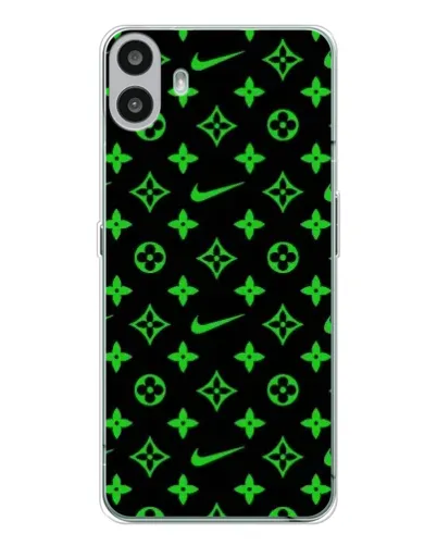 Чехол для Nothing CMF Phone 1 с картинкой «Неоновый принт LV»