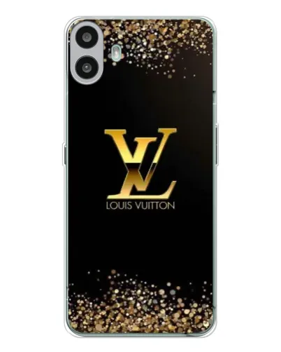 Чехол для Nothing CMF Phone 1 с картинкой «LV — золотые искры»