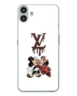 Чехол для Nothing CMF Phone 1 с картинкой «LV и Микки Маус»