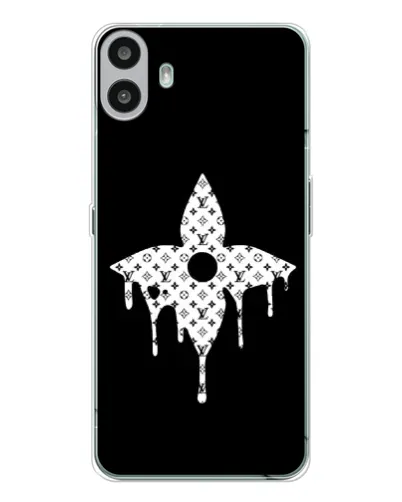 Чехол для Nothing CMF Phone 1 с картинкой «Цветочная монограмма»