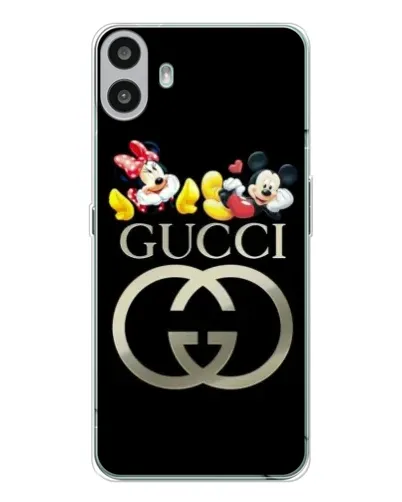 Чехол для Nothing CMF Phone 1 с картинкой «Gucci — герои Disney»