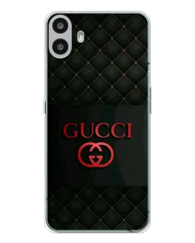 Чехол для Nothing CMF Phone 1 с картинкой «Gucci — стеганый черный»