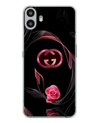 Чехол для Nothing CMF Phone 1 с картинкой «Gucci — неоновая роза»