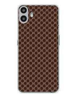 Чехол для Nothing CMF Phone 1 с картинкой «Gucci — шоколадная сетка» Чехол для Nothing CMF Phone 1 с картинкой «Gucci — шоколадная сетка»