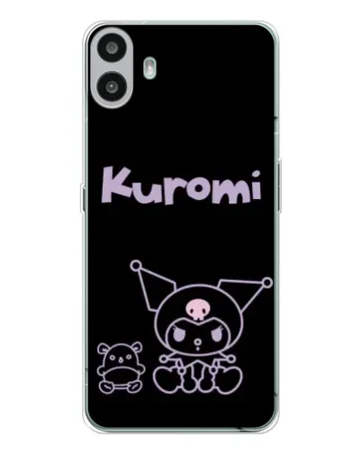 Чехол для Nothing CMF Phone 1 с картинкой «Kuromi — черный минимализм» Чехол для Nothing CMF Phone 1 с картинкой «Kuromi — черный минимализм»