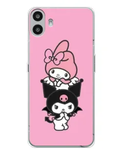 Чехол для Nothing CMF Phone 1 с картинкой «My Melody и Kuromi»