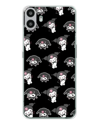 Чехол для Nothing CMF Phone 1 с картинкой «Черный паттерн Kuromi» Чехол для Nothing CMF Phone 1 с картинкой «Черный паттерн Kuromi»