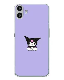 Чехол для Nothing CMF Phone 1 с картинкой «Kuromi — фиолетовый минимализм»