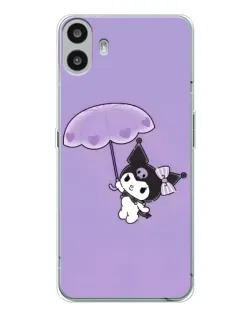 Чехол для Nothing CMF Phone 1 с картинкой «Kuromi с зонтиком»