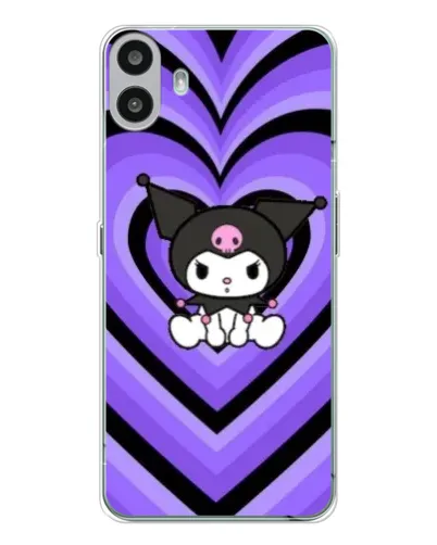 Чехол для Nothing CMF Phone 1 с картинкой «Kuromi и фиолетовые сердца» Чехол для Nothing CMF Phone 1 с картинкой «Kuromi и фиолетовые сердца»