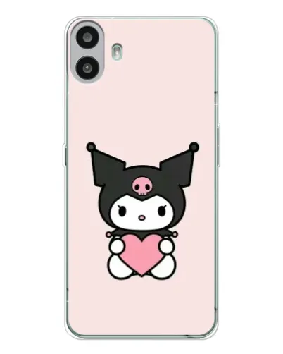 Чехол для Nothing CMF Phone 1 с картинкой «Kuromi и сердце» Чехол для Nothing CMF Phone 1 с картинкой «Kuromi и сердце»