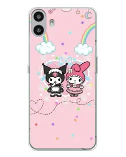 Чехол для Nothing CMF Phone 1 с картинкой «My Melody и Kuromi»