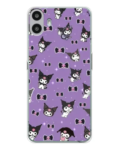 Чехол для Nothing CMF Phone 1 с картинкой «Kuromi — паттерн» Чехол для Nothing CMF Phone 1 с картинкой «Kuromi — паттерн»