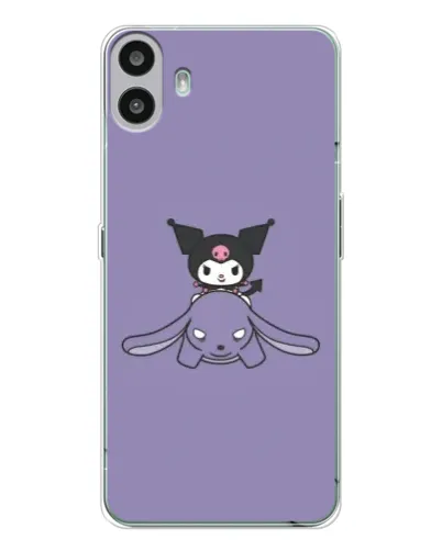 Чехол для Nothing CMF Phone 1 с картинкой «Kuromi на лиловом фоне» Чехол для Nothing CMF Phone 1 с картинкой «Kuromi на лиловом фоне»