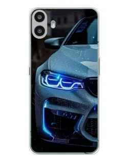 Чохол для Nothing CMF Phone 1 з картинкою «Погляд BMW з синіми фарами» Чохол для Nothing CMF Phone 1 з картинкою «Погляд BMW з синіми фарами»