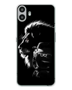 Чехол для Nothing CMF Phone 1 с картинкой «BMW и лев» Чехол для Nothing CMF Phone 1 с картинкой «BMW и лев»