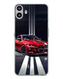 Чехол для Nothing CMF Phone 1 с картинкой «Красная BMW на дороге» Чехол для Nothing CMF Phone 1 с картинкой «Красная BMW на дороге»