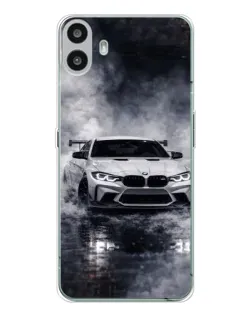 Чехол для Nothing CMF Phone 1 с картинкой «BMW сквозь туман» Чехол для Nothing CMF Phone 1 с картинкой «BMW сквозь туман»