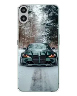Чехол для Nothing CMF Phone 1 с картинкой «BMW в зимнем лесу» Чехол для Nothing CMF Phone 1 с картинкой «BMW в зимнем лесу»