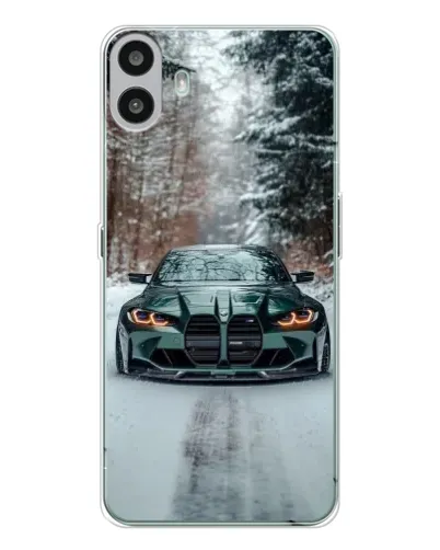 Чехол для Nothing CMF Phone 1 с картинкой «BMW в зимнем лесу» Чехол для Nothing CMF Phone 1 с картинкой «BMW в зимнем лесу»