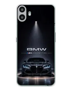 Чехол для Nothing CMF Phone 1 с картинкой «BMW сквозь ночной город» Чехол для Nothing CMF Phone 1 с картинкой «BMW сквозь ночной город»
