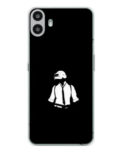 Чехол для Nothing CMF Phone 1 с картинкой «PUBG — белый шлем» Чехол для Nothing CMF Phone 1 с картинкой «PUBG — белый шлем»