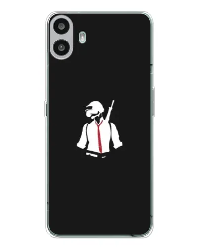 Чехол для Nothing CMF Phone 1 с картинкой «PUBG — силуэт воина» Чехол для Nothing CMF Phone 1 с картинкой «PUBG — силуэт воина»