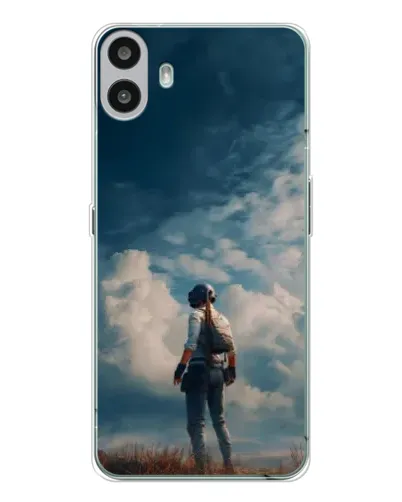 Чехол для Nothing CMF Phone 1 с картинкой «Герой PUBG на скале» Чехол для Nothing CMF Phone 1 с картинкой «Герой PUBG на скале»