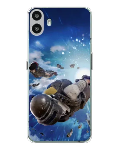 Чехол для Nothing CMF Phone 1 с картинкой «Десант PUBG — прыжок» Чехол для Nothing CMF Phone 1 с картинкой «Десант PUBG — прыжок»