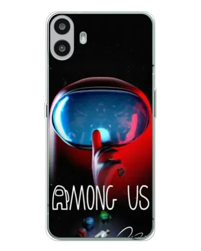 Чехол для Nothing CMF Phone 1 с картинкой «Красный импостер — макро» Чехол для Nothing CMF Phone 1 с картинкой «Красный импостер — макро»