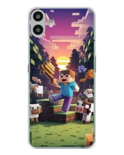 Чохол для Nothing CMF Phone 1 з картинкою «Стів на фермі»