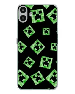 Чохол для Nothing CMF Phone 1 з картинкою «Паттерн з кріперами» Чохол для Nothing CMF Phone 1 з картинкою «Паттерн з кріперами»