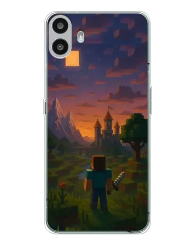 Чехол для Nothing CMF Phone 1 с картинкой «Стив у башни»