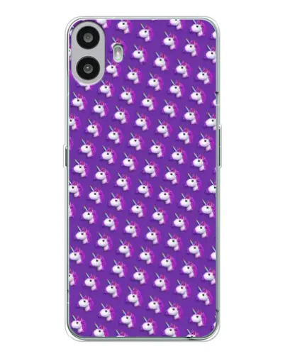Чехол для Nothing CMF Phone 1 с картинкой «Единороги на фиолетовом» Чехол для Nothing CMF Phone 1 с картинкой «Единороги на фиолетовом»