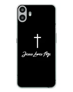 Чехол для Nothing CMF Phone 1 с картинкой «Иисус любит тебя»