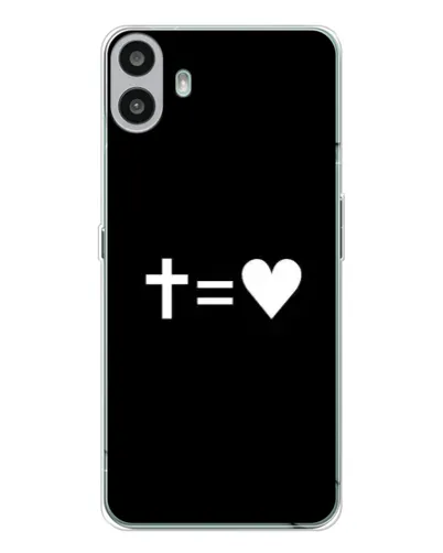 Чехол для Nothing CMF Phone 1 с картинкой «Крест и Сердце» Чехол для Nothing CMF Phone 1 с картинкой «Крест и Сердце»