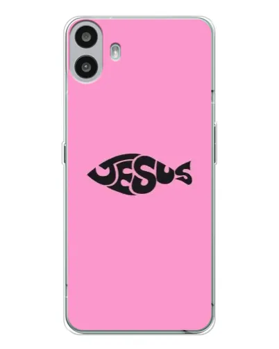 Чехол для Nothing CMF Phone 1 с картинкой «Розовый символ Jesus» Чехол для Nothing CMF Phone 1 с картинкой «Розовый символ Jesus»