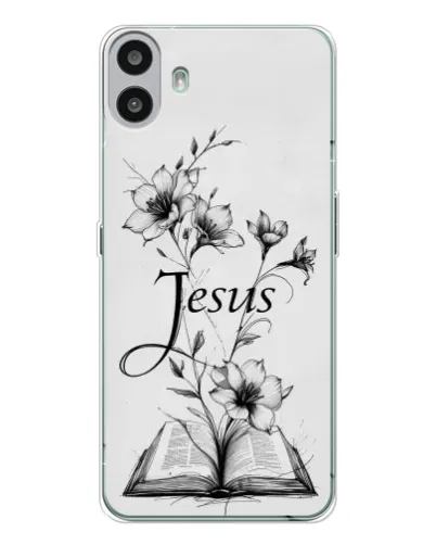 Чехол для Nothing CMF Phone 1 с картинкой «Цветы и Библия» Чехол для Nothing CMF Phone 1 с картинкой «Цветы и Библия»