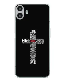 Чехол для Nothing CMF Phone 1 с картинкой «Текстовый крест»