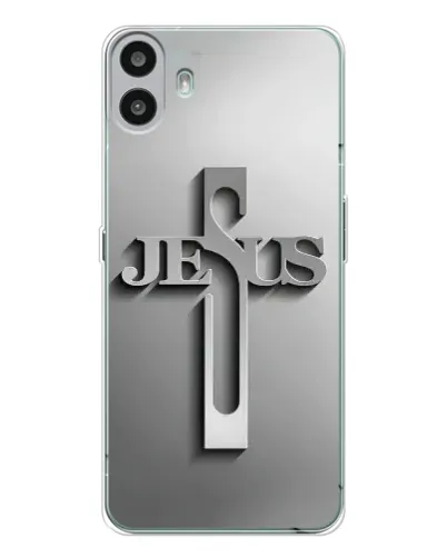 Чехол для Nothing CMF Phone 1 с картинкой «Металлический крест Jesus» Чехол для Nothing CMF Phone 1 с картинкой «Металлический крест Jesus»