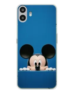 Чехол для Nothing CMF Phone 1 с картинкой «Микки выглядывает»