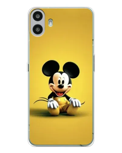 Чехол для Nothing CMF Phone 1 с картинкой «Микки на желтом»